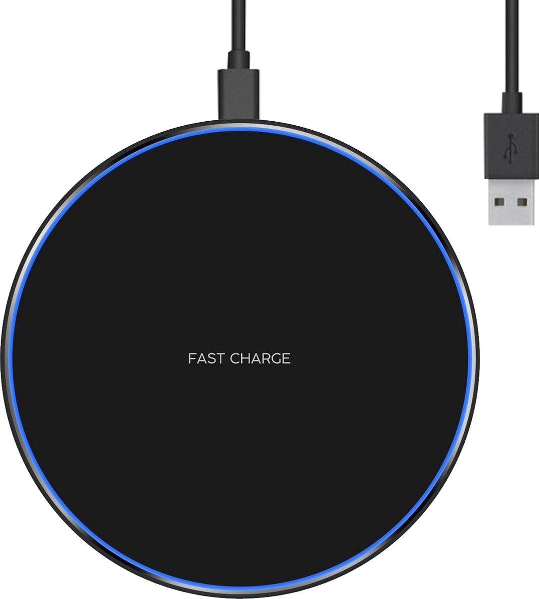 Nuvance Draadloze Oplader 15W - Inclusief Kabel - Wireless Charger - Fast Charger - iPhone en Samsung