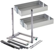 Sotech DISPENSA junior III apothekerslade zilvergrijs voor corpusbreedte 300 mm met ARENA pure legplanken