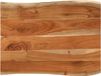 vidaXL Tafelblad rechthoekig natuurlijke rand 80x60x3,8 cm acaciahout