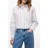 Tommy Hilfiger Relaxed Crop Shirt Kingly Blue/multi Stripe