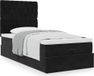 Maison Exclusive - Lit plateforme avec matelas, noir, 90x200 cm, velours