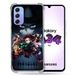 Cokitec Beschermhoes van gehard glas voor Samsung Galaxy A34 5G, Manga Demon Slayer, zwart