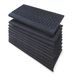 PETEX 10 x tapis d'escalier avec bord de protection en caoutchouc pour intérieur et extérieur, 64,5 x 25 cm, auto-adhésif, antidérapant, noir