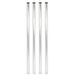 Wagner 12157204 Teno 4 stuks meubelpoten verchroomd staal met QuickClick® pads en accessoires Ø 30 x 700 mm