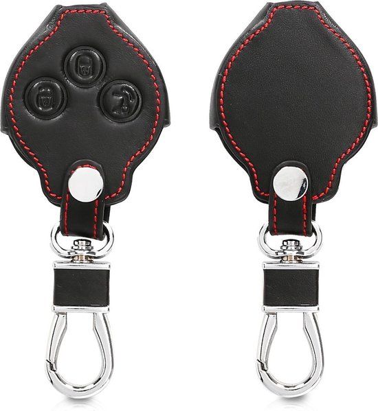 kwmobile autosleutel hoesje geschikt voor Smart 3-knops draadloze autosleutel - Autosleutel behuizing in zwart