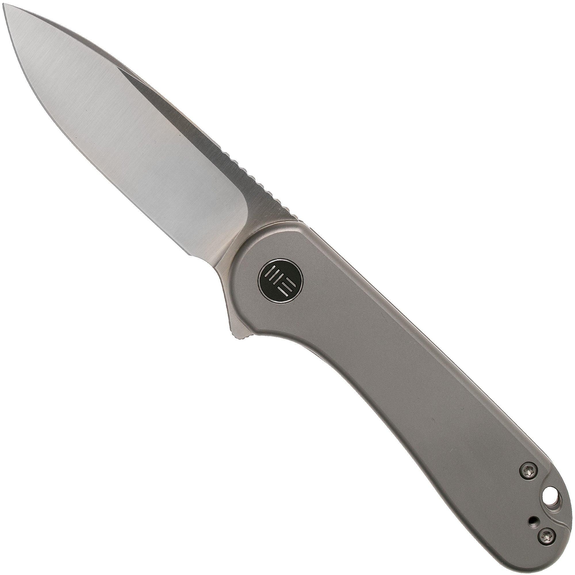 WE Knife Elementum WE18062X-1 Zakmes - Satin, Gray Titanium - 2023 Model