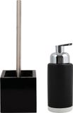 MSV Badkamer accessoires set - zwart