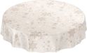 ANRO Christmas Snowflakes Tablecloth Beige Oval 180x140 cm