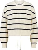 America Today Koda Dames Trui XS Off White Gestreepte Sweater