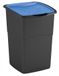 Curver Koral Abfalleimer schwarz/ blau 47l