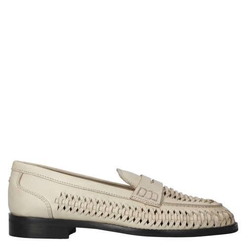 BRONX leren loafers ecru