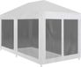 Prolenta Maison Exclusive Partytent met 6 mesh-zijwanden, 6 x 3 meter