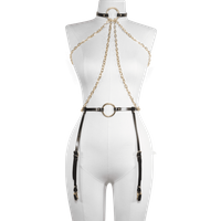 Elif Domanic Leia Set BDSM Kleding Leren Lingerie Maat XS