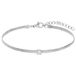 Lucardi - Dames Stainless steel fantasiearmband met zirkonia