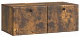 Support mural meuble TV 78,5 x 41 x 30 cm chêne fumé bois modifié