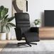 Maison Exclusive fauteuil relax avec repose-pieds, noir, similicuir
