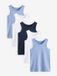 Next - Jongens - Set van 5 hemdjes - Blauw