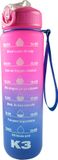 K3 Schoolbeker - Motiverende drinkfles - 1 liter