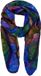 Desigual Sjaal Leaveses Rectangle Foulard Red Polyester Vrouwen Tie-dye 82x160 cm