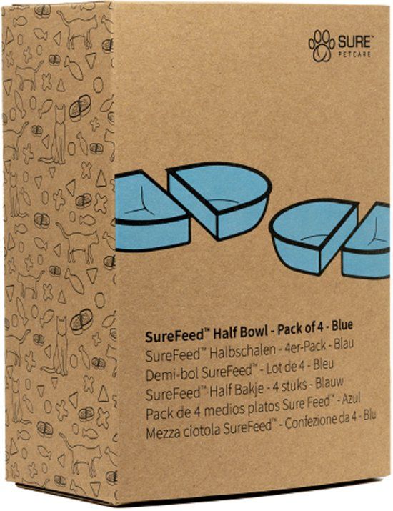 Surefeed Half Bakje - Kattenvoerbak - Blauw