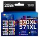 OEM Canon Inktpatronen 570XL, 571XL voor TS5050, MG5750 – Multipack van 20 stuks