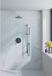 FortiFura Calvi inbouw regendoucheset – Ø25 cm hoofddouche – 1-stands staafhanddouche – gladde knoppen – gunmetal geborsteld