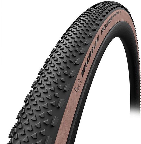 Michelin Buitenband 28” – Power Gravel – TLR (Tubeless Ready) – Vouwband – ETRTO-maat: 40-622 – Zwart/Bruin