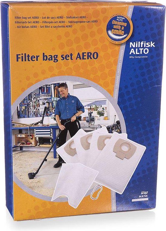 Nilfisk 107419590 Aero Stofzuigerzakken - 5 stuks