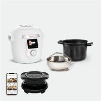 Moulinex Hogedrukmultikoker Cookeo Wifi 9-in-1 + Extra crisp air fryer deksel YY5855FB Wit