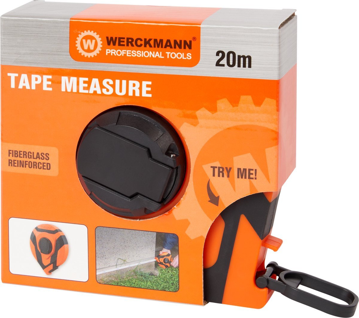 Simpel-store Werckmann 20m rolbandmaat-rolmaat-meetlint-afstandmeter