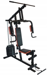 Viking Choice KrachtsKrachtstation - Home gym - met 45 kg gewicht - zwart-oranjetation fitnessstation met 45 kg gewicht zwart - Copy