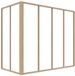 Vente-unique Hoekraam werkplaats en aluminium thermolaqué - L120 x B60 x H105 cm