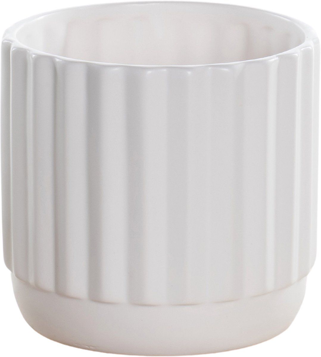 What-Women-Want Luxe sierpot Liam Wit - Ø15cm - keramiek - wit