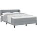 Maison Exclusive - Lit boxspring avec tête de lit, gris clair, 140 x 190 cm, rembourré