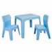 Garbar Jan Table de jeu pour enfants avec chaises, bleu, pour enfants
