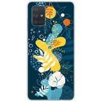 1001 coques Samsung Galaxy A51 Sea flowers bedrukt siliconen hoesje