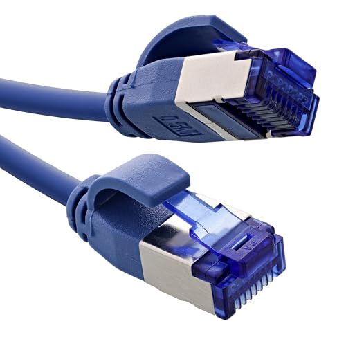 InLine SFTP CAT6a slimline flexibele netwerkkabel | TPE LSZH | blauw | 10 meter