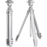 Leofoto AZ-204C+MBH-30 Azure series Ultra Compact tripod, full silver