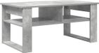vidaXL Salontafel Beton Grijs 96 x 54 x 44 cm Bewerkt Hout