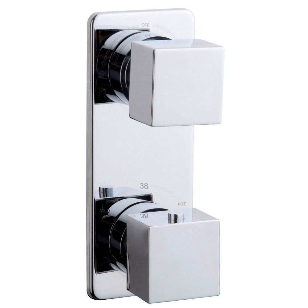 Wiesbaden Rombo Inbouw 2-Wegs Douchethermostaat - Chroom