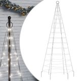 vidaXL LED-kerstboom - 200 LED's - Koudwit - 180 cm