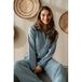 &Co Woman wide leg regular waist casual broek light blue denim