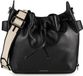 Coccinelle Gretel Ribbon Crossbody Bag Noir zwart