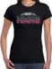 Bellatio Decorations Merry xmas disco Kerst t-shirt - zwart - dames - Kerstkleding / Kerst outfit S