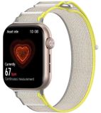Wigento Honor Watch 5: Nylon elastische band met klittenbandsluiting, vervanging, geel