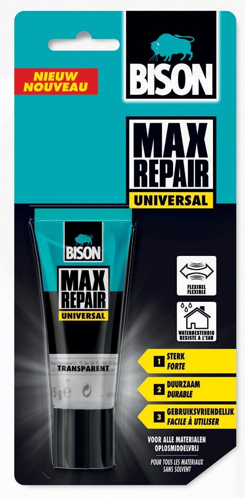 Bison Max Repair Transparante Lijm Universal 45 g