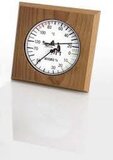 Eliga Sauna Thermo/Hygrometer - Hout - Rechthoekig - Analoog