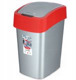 Curver Flip Bin Serie Vuilnisbak - 50L - Rood - Kunststof