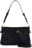 PINKO schoudertas Belt Bag Mini Vitello Morbido Black - Antique Gold zwart