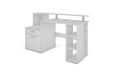 byLIVING Louis Bureau, spaanplaat van hout, wit, B 140, H 89, D 55 cm